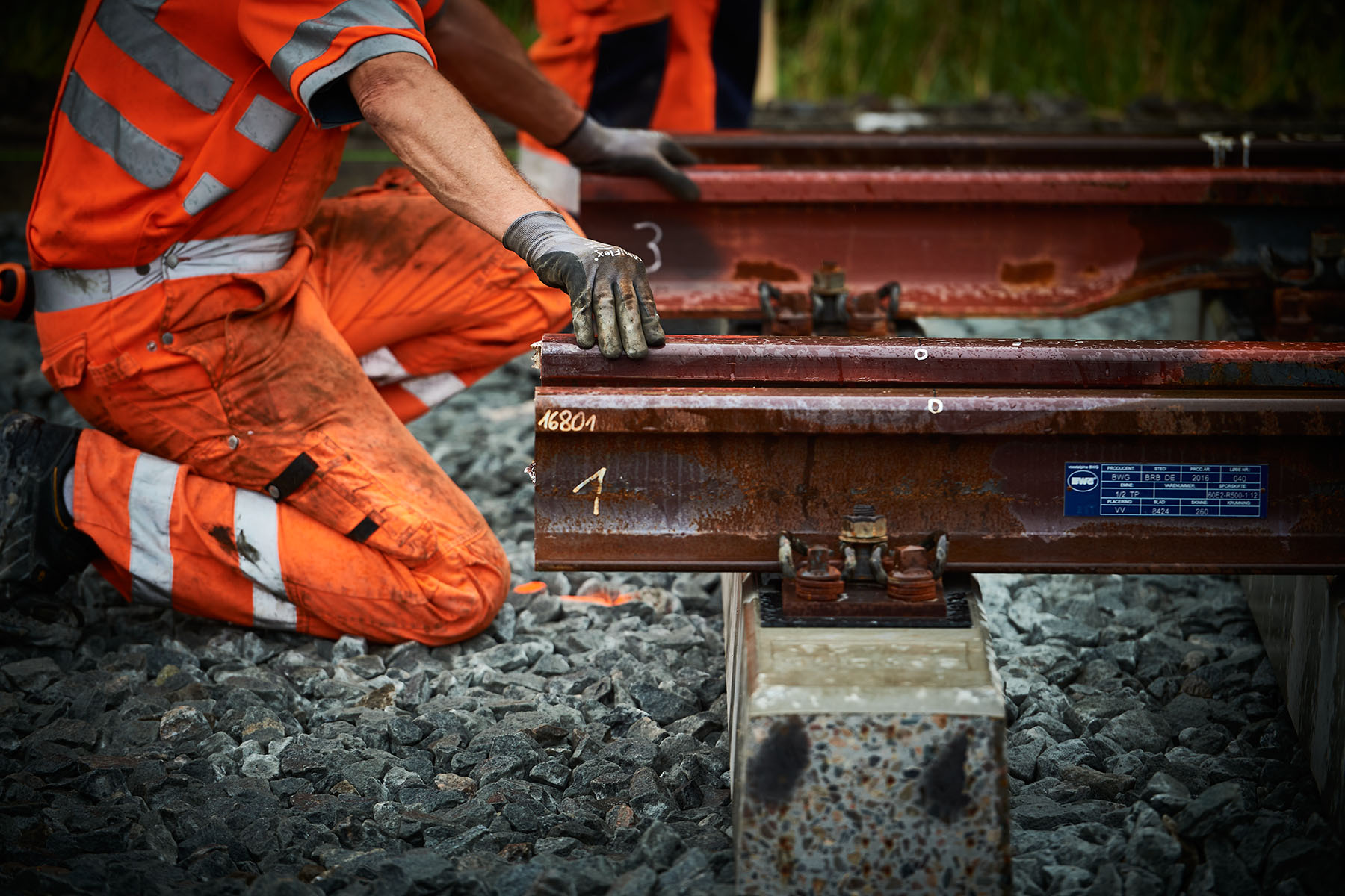 Rail way worker